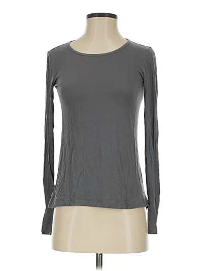 Pre-owned Bcbgmaxazria Long Sleeve T-shirt In Gray