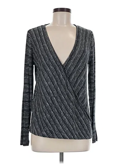 Pre-owned Bcbgmaxazria Long Sleeve T-shirt In Gray