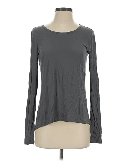 Pre-owned Bcbgmaxazria Long Sleeve T-shirt In Gray