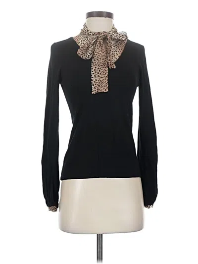 Pre-owned Bcbgmaxazria Long Sleeve Turtleneck In Black