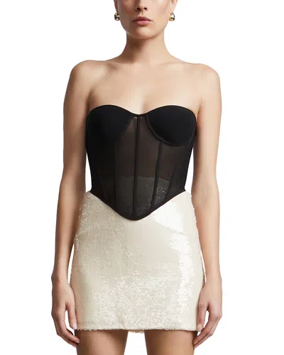 Bcbgmaxazria Mila Corset Mini Dress In Black