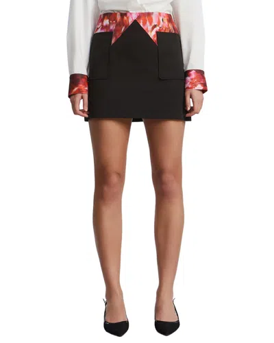 Bcbgmaxazria Mini Combo Skirt In Black