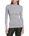 Bcbgmaxazria Mock Neck Long Sleeve Top In Grey
