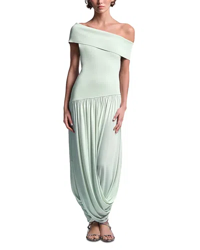 Bcbgmaxazria Myla Off-the-shoulder Dress In Green