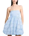 Bcbgmaxazria Strapless Fil Coupe Bubble Mini Dress
