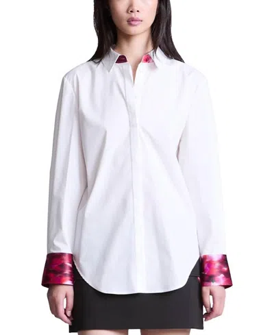 Bcbgmaxazria Oversize Shirt In White