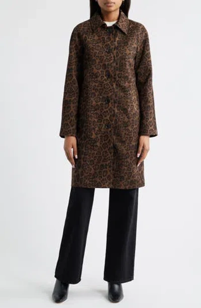 Bcbgmaxazria Paneled Faux Suede Coat In Brown