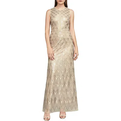 Bcbgmaxazria Patti Womens Sequined Sleeveless Evening Dress In Multi