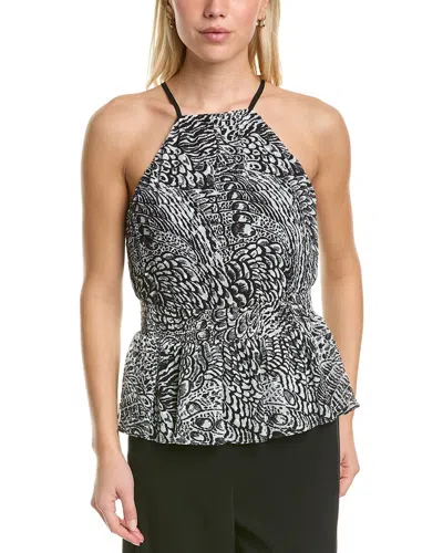 Bcbgmaxazria Peplum Top In Black