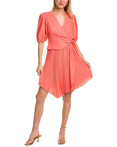 Bcbgmaxazria Pleated Cocktail Dress In Pink