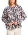 Bcbgmaxazria Pleated Top In Multi