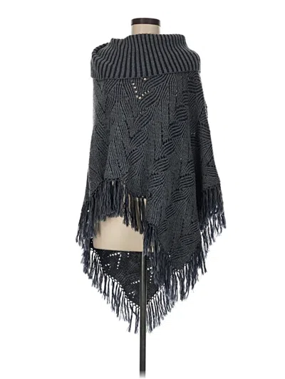Pre-owned Bcbgmaxazria Poncho In Black