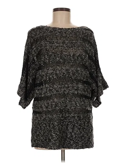 Pre-owned Bcbgmaxazria Poncho In Black