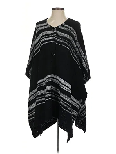 Pre-owned Bcbgmaxazria Poncho In Black