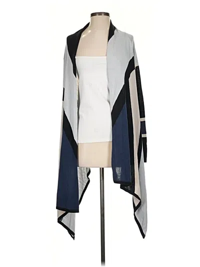 Pre-owned Bcbgmaxazria Poncho In Blue