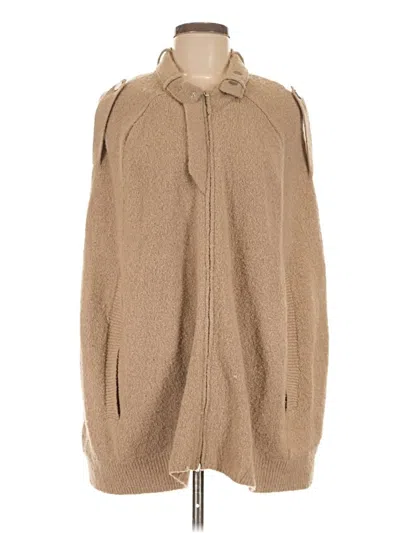 Pre-owned Bcbgmaxazria Poncho In Brown