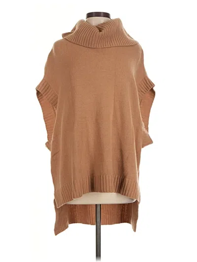 Pre-owned Bcbgmaxazria Poncho In Brown