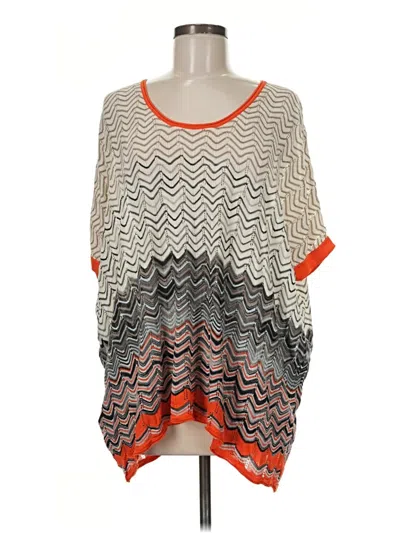 Pre-owned Bcbgmaxazria Poncho In Orange