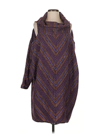 Pre-owned Bcbgmaxazria Poncho In Purple