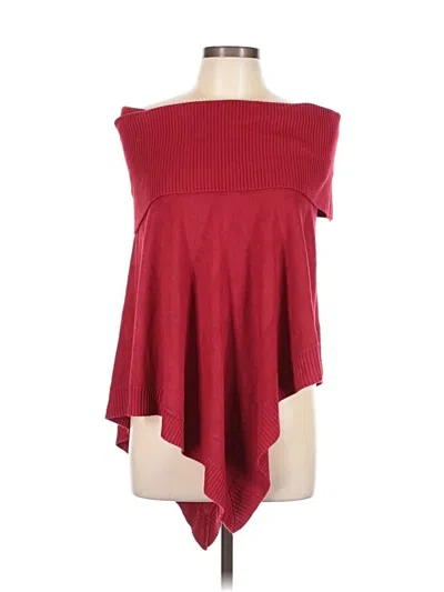 Pre-owned Bcbgmaxazria Poncho In Red