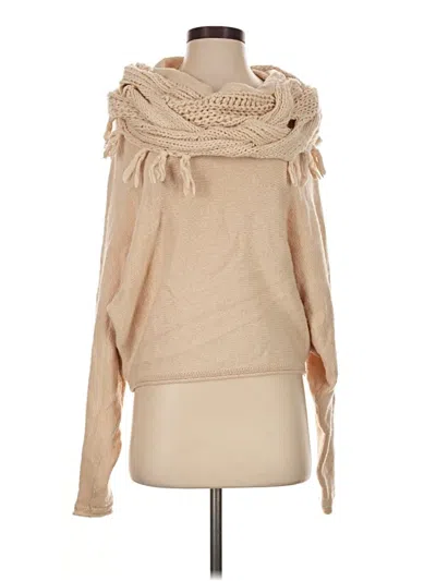 Pre-owned Bcbgmaxazria Poncho In Tan