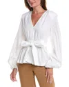 BCBGMAXAZRIA BCBGMAXAZRIA POPLIN BLOUSE