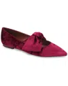 Bcbgmaxazria Prely Velvet Flat In Red