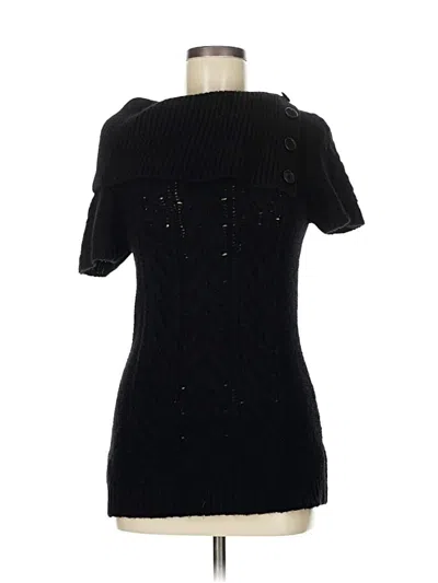 Pre-owned Bcbgmaxazria Pullover Sweater In Black