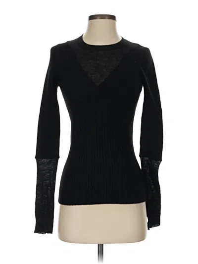 Pre-owned Bcbgmaxazria Pullover Sweater In Black