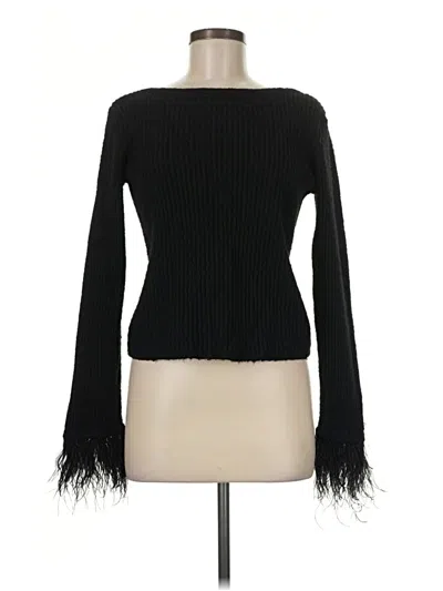 Pre-owned Bcbgmaxazria Pullover Sweater In Black
