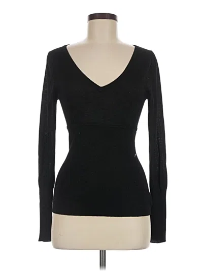Pre-owned Bcbgmaxazria Pullover Sweater In Black