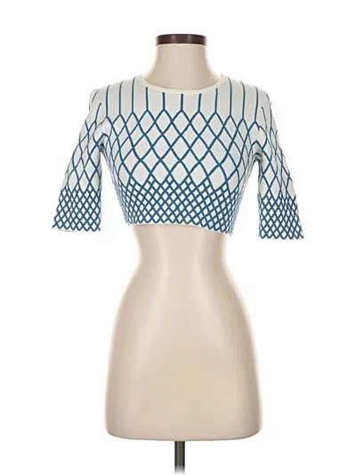 Pre-owned Bcbgmaxazria Pullover Sweater In Blue