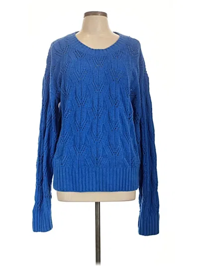 Pre-owned Bcbgmaxazria Pullover Sweater In Blue