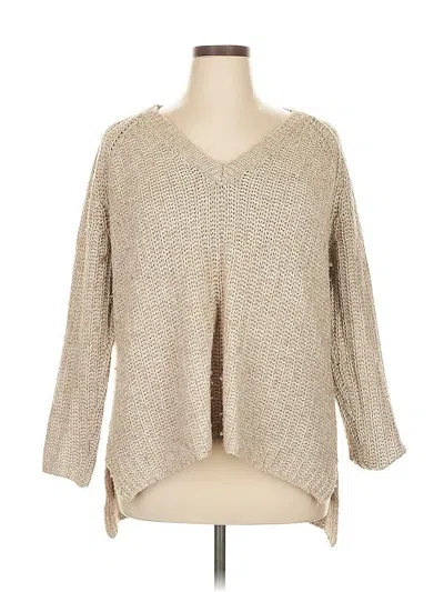 Pre-owned Bcbgmaxazria Pullover Sweater In Brown