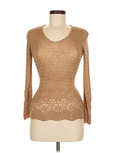 Pre-owned Bcbgmaxazria Pullover Sweater In Brown