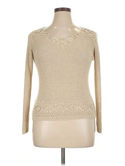 Pre-owned Bcbgmaxazria Pullover Sweater In Brown