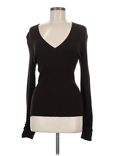 Pre-owned Bcbgmaxazria Pullover Sweater In Brown