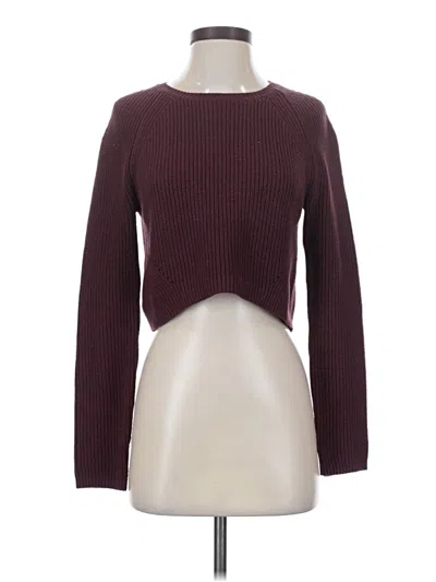 Pre-owned Bcbgmaxazria Pullover Sweater In Burgundy