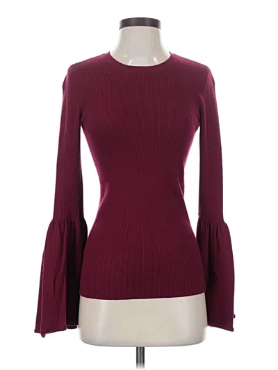 Pre-owned Bcbgmaxazria Pullover Sweater In Burgundy