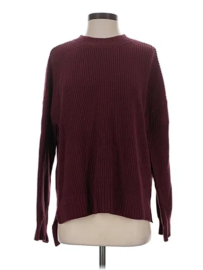 Pre-owned Bcbgmaxazria Pullover Sweater In Burgundy