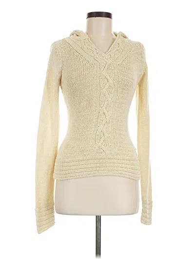 Pre-owned Bcbgmaxazria Pullover Sweater In Ivory