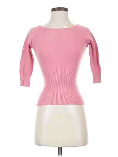 Pre-owned Bcbgmaxazria Pullover Sweater In Pink