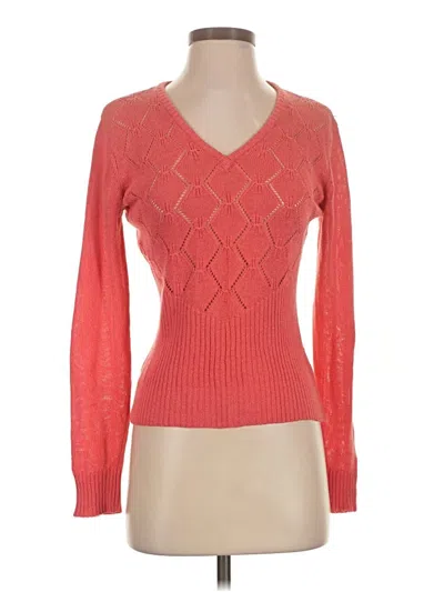 Pre-owned Bcbgmaxazria Pullover Sweater In Red
