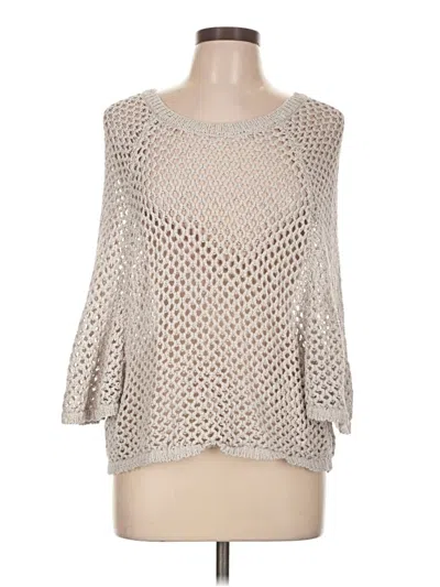 Pre-owned Bcbgmaxazria Pullover Sweater In Silver