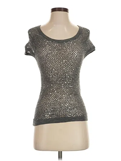 Pre-owned Bcbgmaxazria Pullover Sweater In Silver