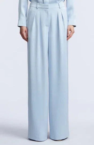 Bcbgmaxazria Relaxed Tailored Wide Leg Pants In Blue