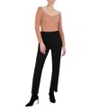 Bcbgmaxazria Rib Off-shoulders Sweater Top In Brown