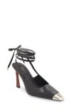 Bcbgmaxazria Rinzo Ankle Wrap Pump In Black