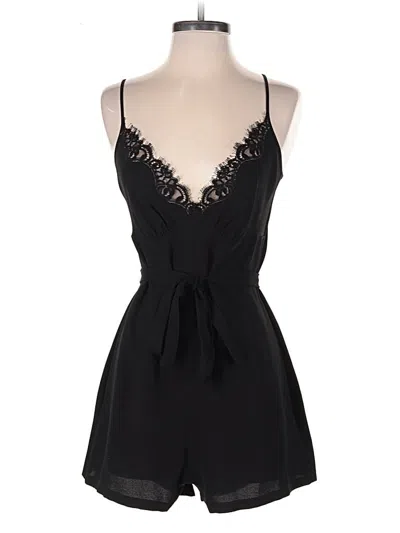 Pre-owned Bcbgmaxazria Romper In Black