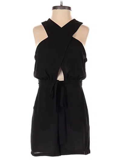 Pre-owned Bcbgmaxazria Romper In Black